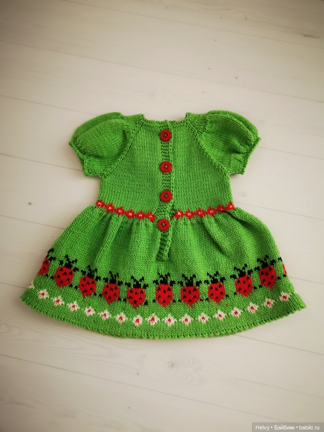 Платье с божьими коровками для Meadowdolls 46 см (фото 8)
