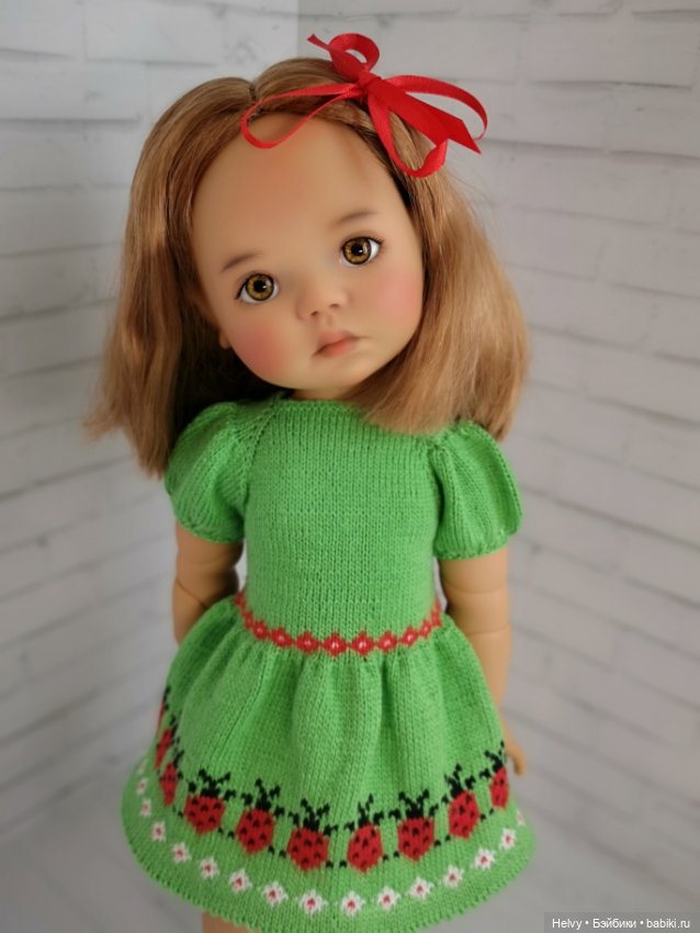 Платье с божьими коровками для Meadowdolls 46 см (фото 3)