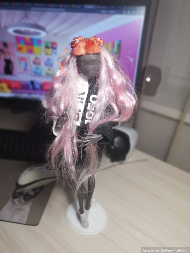 Парики на бжд 40 см шарнирная кукла (фото 2)