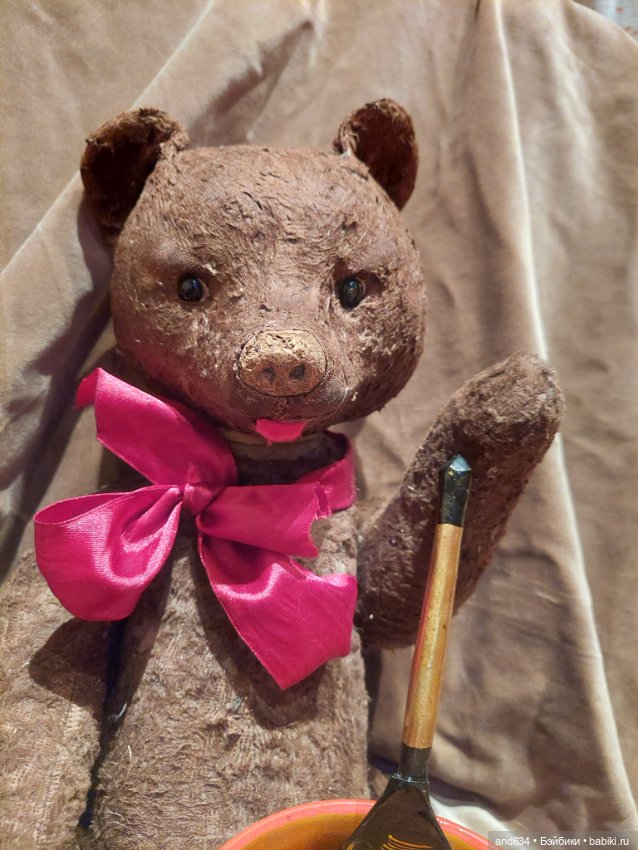 Мишка СССР — Винтажные куклы и игрушки детства (фото 8)