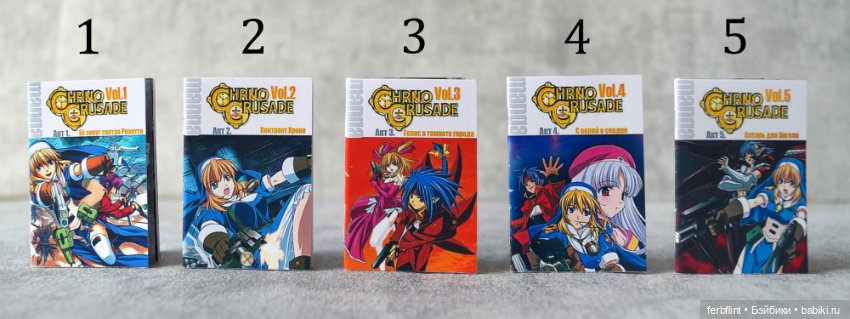 Набор комиксов "Chrno Crusade" в масштабе 1:6 (фото 2)