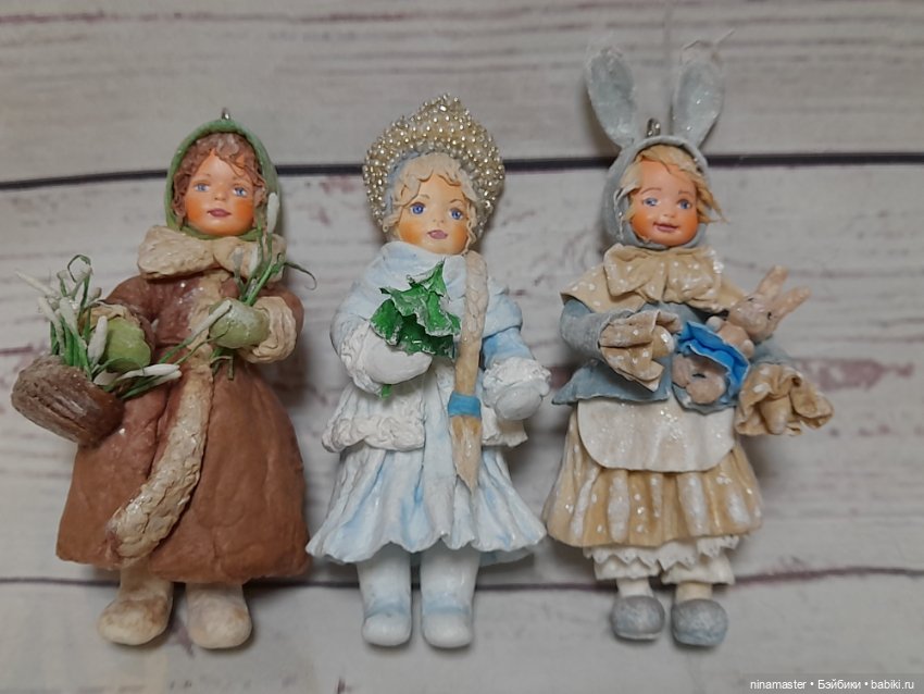 Ватная елочная игрушка — Авторские игрушки (фото 6)