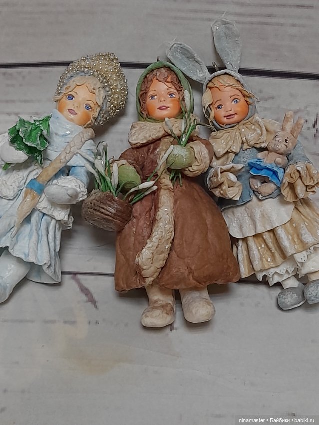 Ватная елочная игрушка — Авторские игрушки (фото 7)