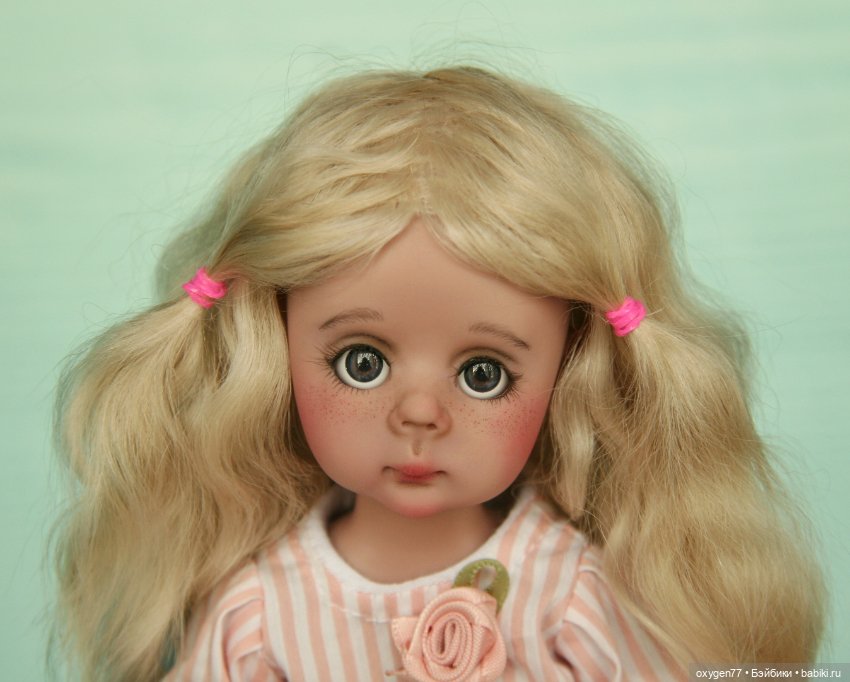 Блондиночка Лайт, авторская шарнирная кукла из полиуретана, фулсет (фото 4)