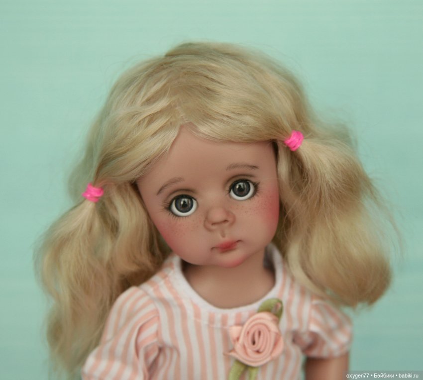 Блондиночка Лайт, авторская шарнирная кукла из полиуретана, фулсет (фото 5)