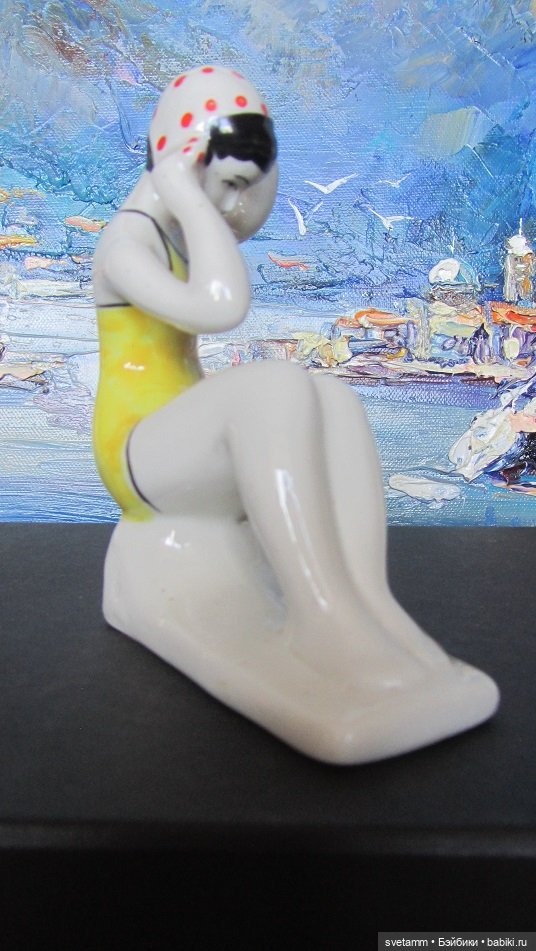 Спорт, Гжель СССР — Статуэтки (фото 3)