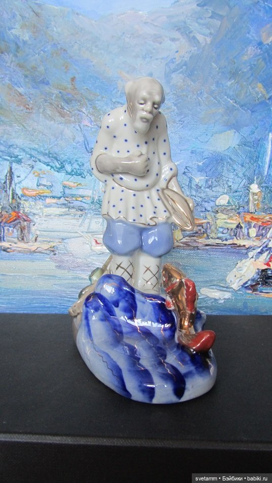 Золотая рыбка, СССР Гжель (фото 5)