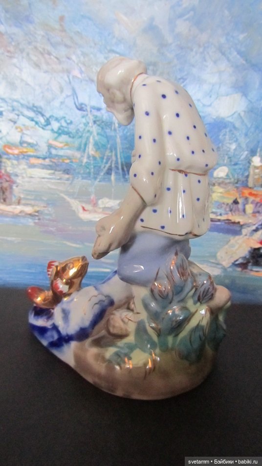 Золотая рыбка, СССР Гжель (фото 3)