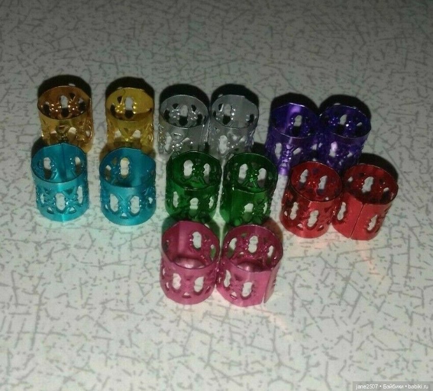 Набор браслетов для Fashion royalty, Nu Face, Poppy Parker, Barbie - 14 штук - 7 цветов (металл) (фото 2)