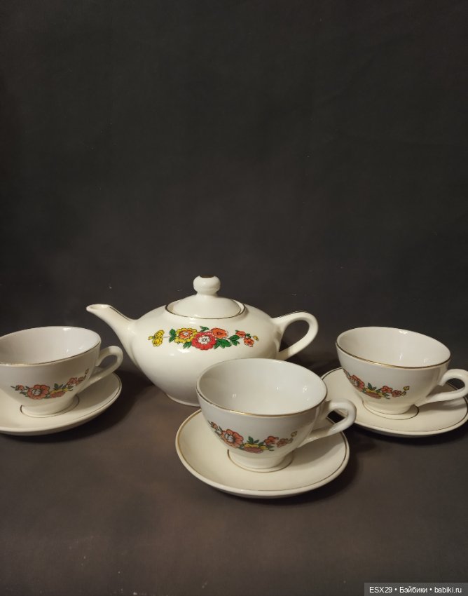 Кукольный чайный сервиз — Посуда для кукол