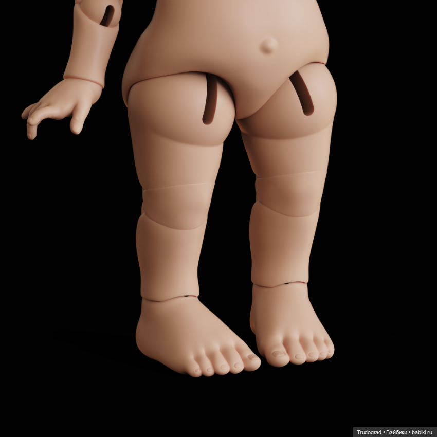 Шарнирное тело для куклы Mia (фото 3)