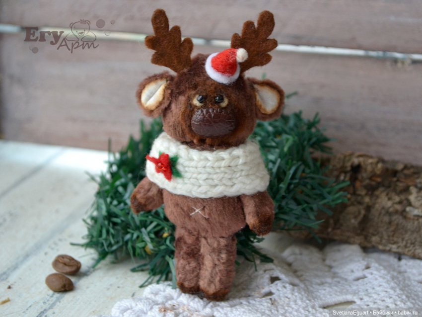 Мини олень — Авторские игрушки (фото 4)