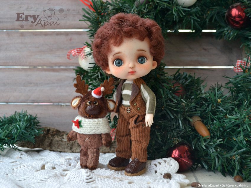 Мини олень — Авторские игрушки (фото 6)