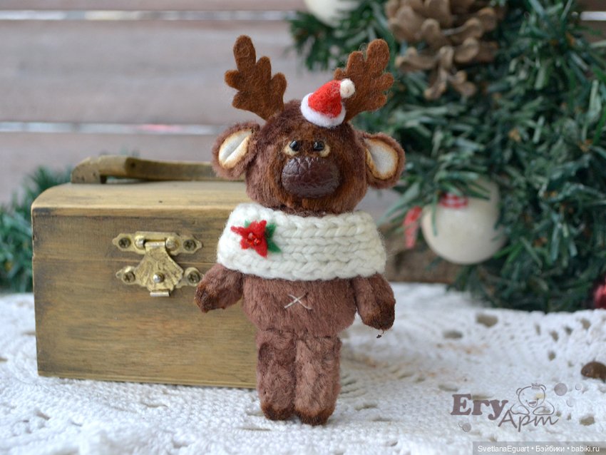 Мини олень — Авторские игрушки (фото 3)
