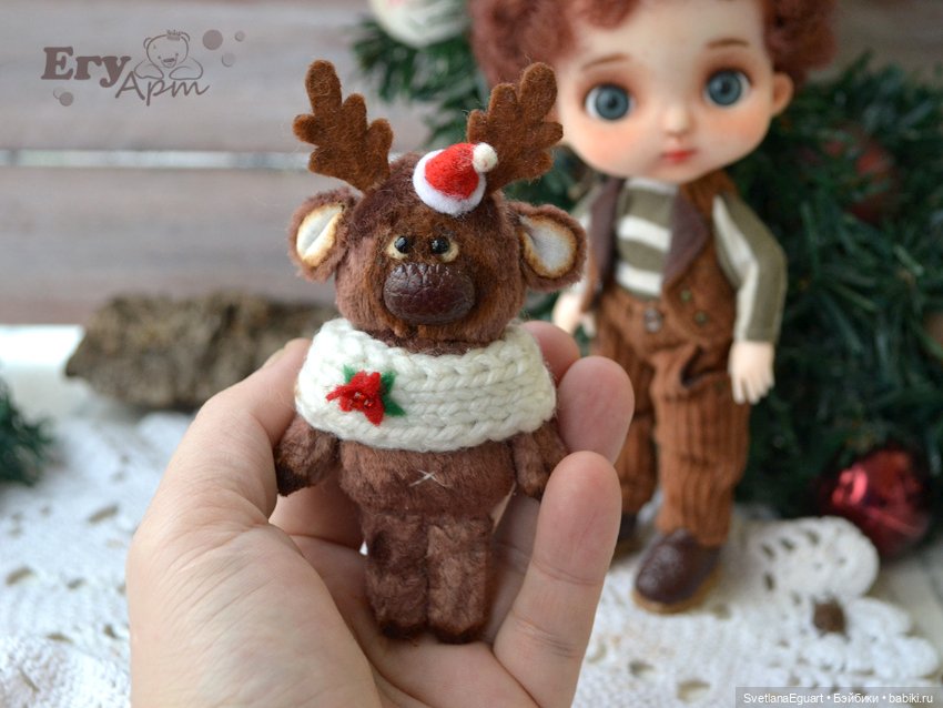 Мини олень — Авторские игрушки (фото 5)