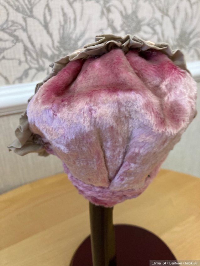 Шляпка капор для антикварной куклы (фото 4)