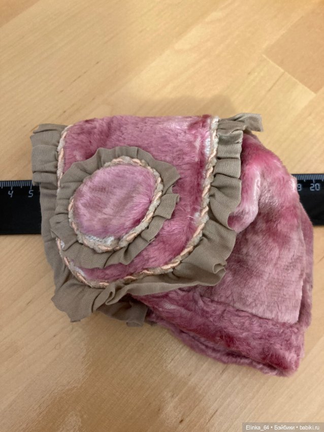 Шляпка капор для антикварной куклы (фото 10)