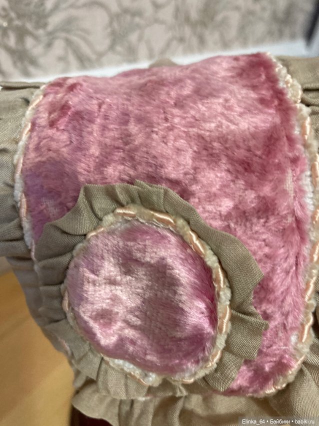 Шляпка капор для антикварной куклы (фото 7)