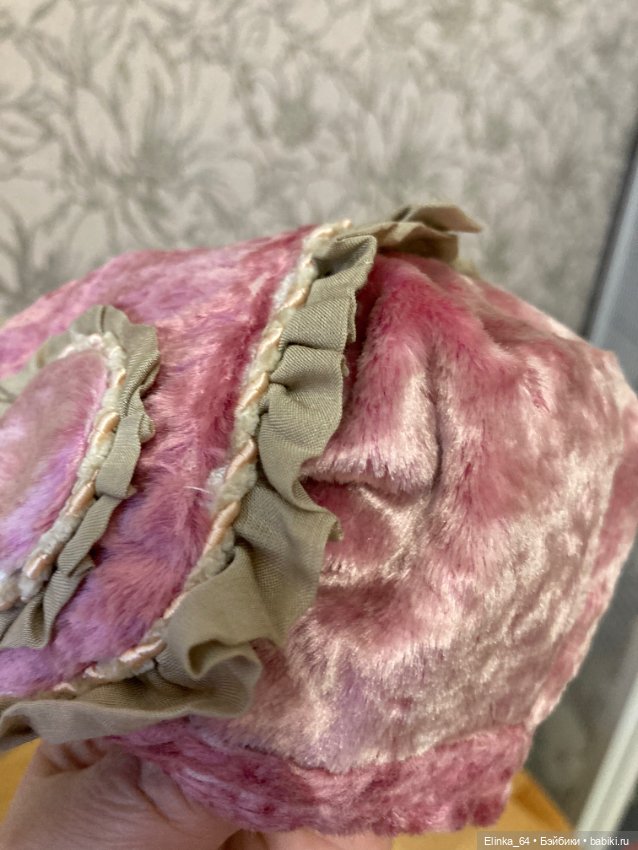 Шляпка капор для антикварной куклы (фото 9)