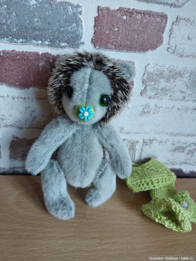 Мини тедди ёжик Долли (12 см) (фото 6)