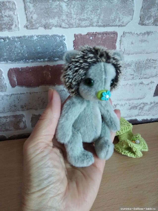 Мини тедди ёжик Долли (12 см) (фото 9)