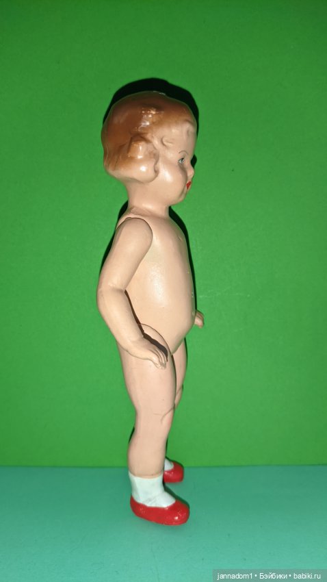 Керамическая куколка с рельефными волосами GFB, высота 19 см (фото 7)