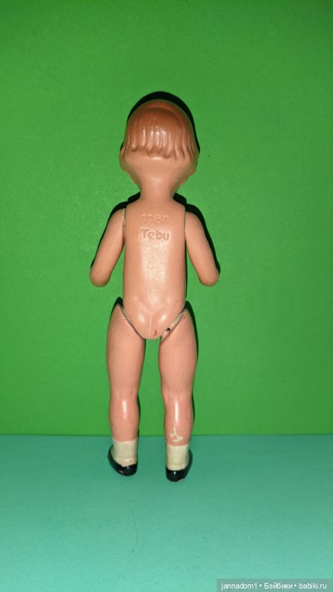 Керамическая куколка с рельефными волосами Tebu, высота 18 см (фото 6)