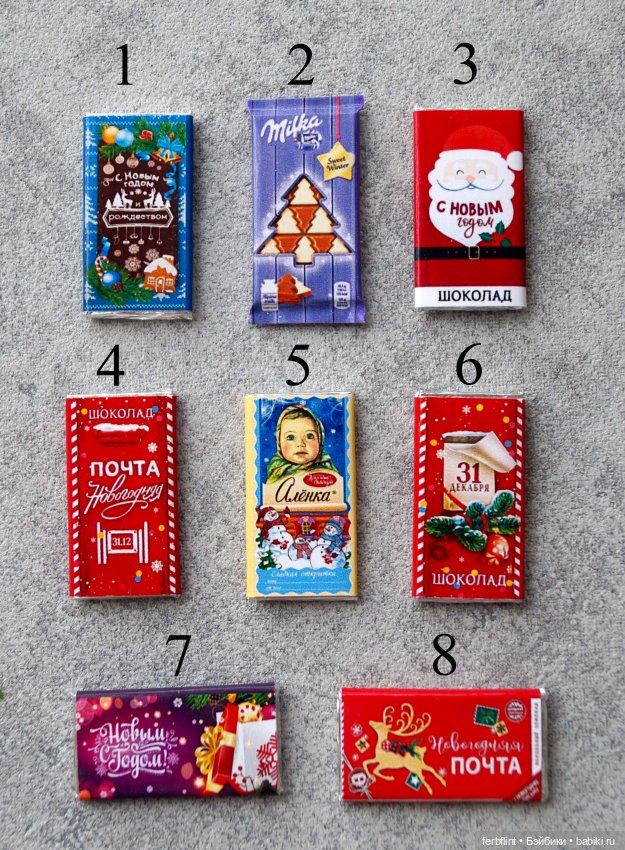 Новогодние шоколадки в масштабе 1:6 (фото 2)