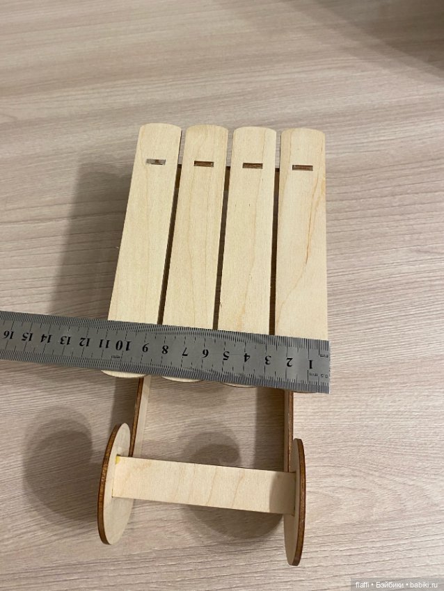 Санки для кукол (размер саней 24×11 см) (фото 4)