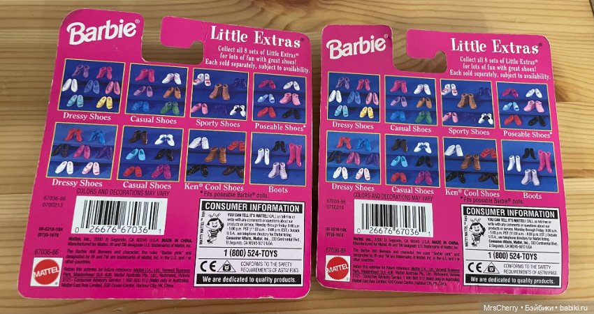 Набор обуви для Барби / Barbie little extras / Комплект для куколок формата Стейси (фото 2)