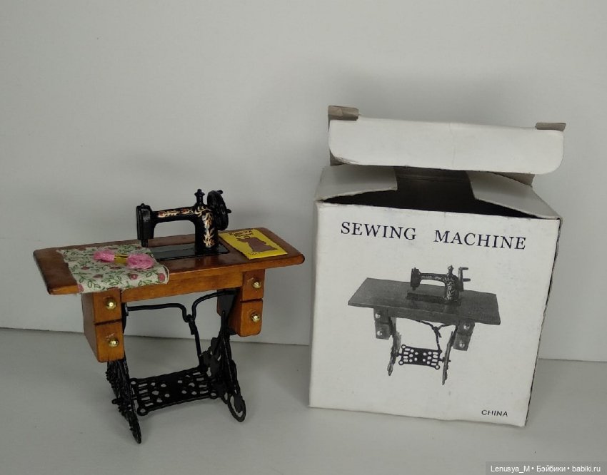 Швейная машинка сувенирная, подойдёт для кукольного домика 1/12, новая (фото 7)