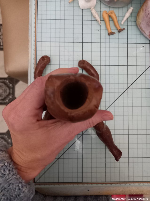 Тело для антикварной куклы Тело мулат (фото 3)