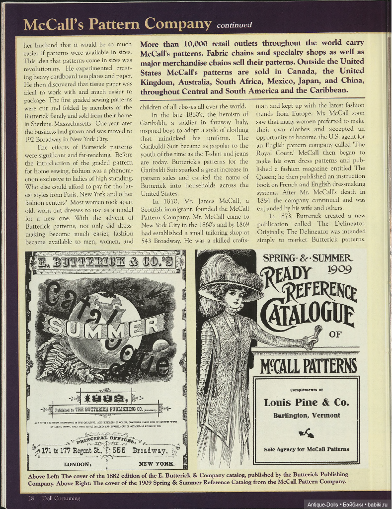 Журнал с выкройками одежды для кукол Doll Costuming, 2003, vol.9 (фото 8)