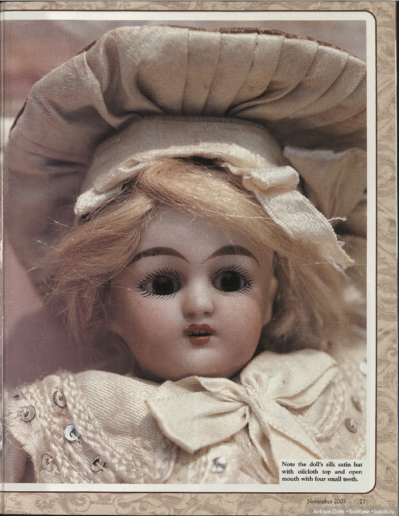 Журнал с выкройками одежды для кукол Doll Costuming, 2003, vol.11