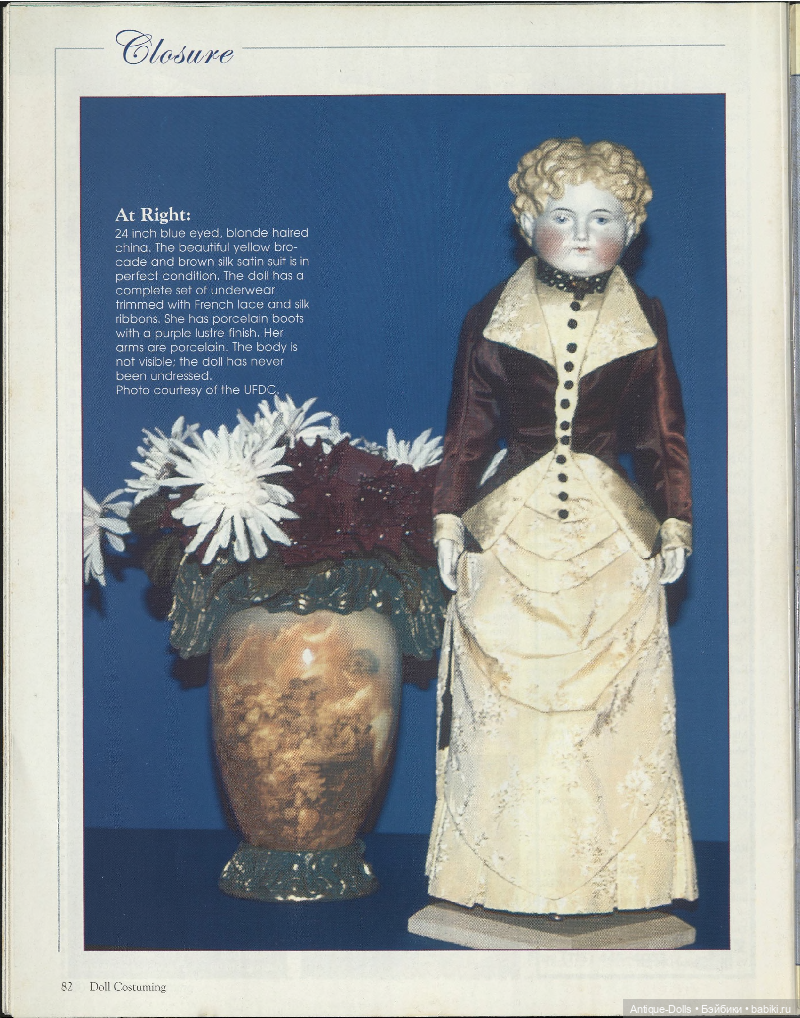 Журнал с выкройками одежды для кукол Doll Costuming, 2003, vol.5