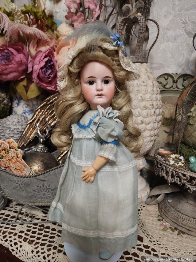 Антикварная куколка, предположительно Сонненберг , 32 см (фото 9)