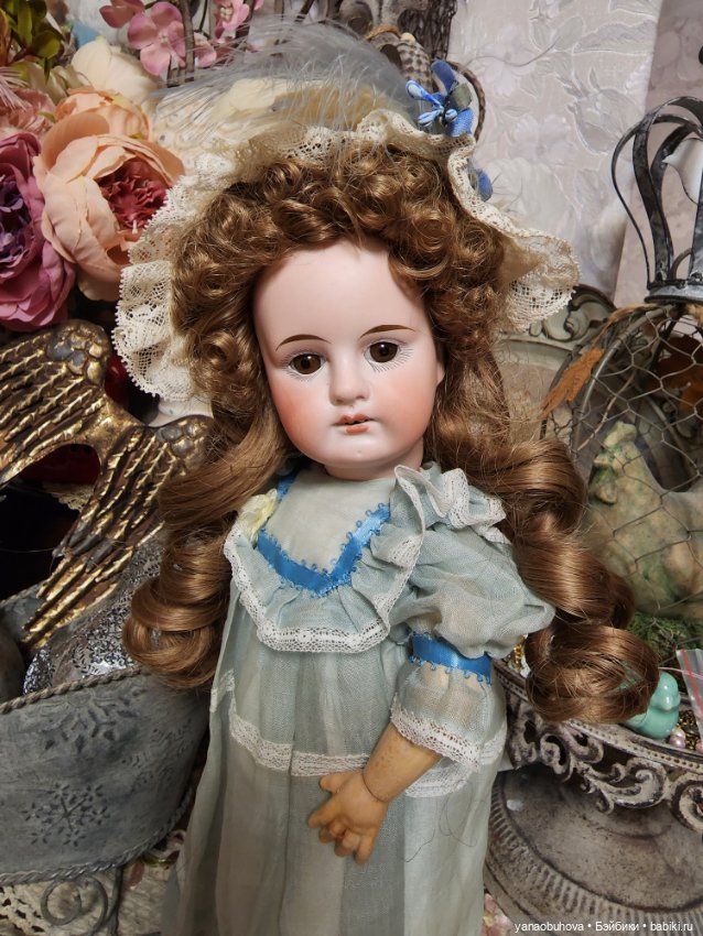 Антикварная куколка, предположительно Сонненберг , 32 см