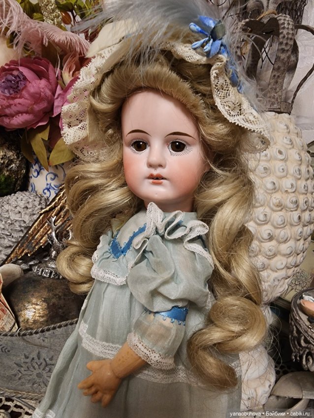Антикварная куколка, предположительно Сонненберг , 32 см (фото 8)