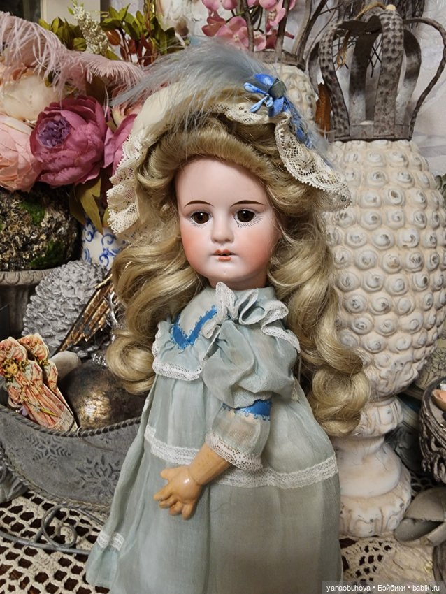 Антикварная куколка, предположительно Сонненберг , 32 см (фото 10)