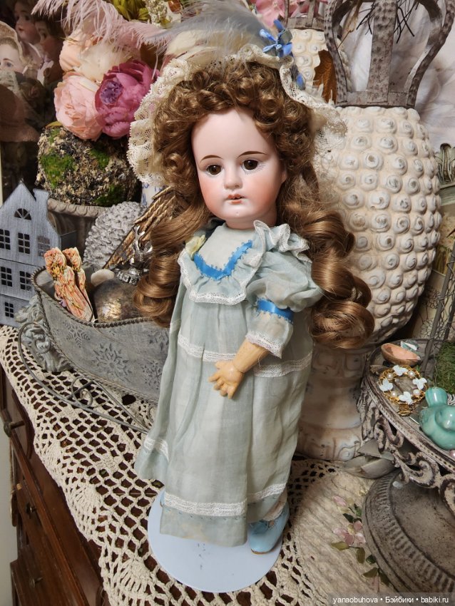 Антикварная куколка, предположительно Сонненберг , 32 см (фото 6)