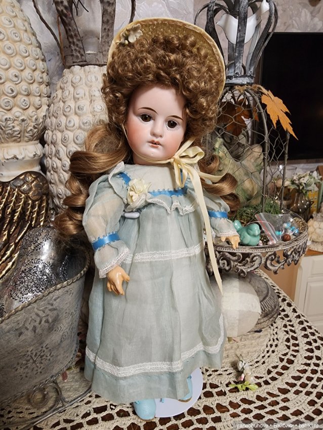 Антикварная куколка, предположительно Сонненберг , 32 см