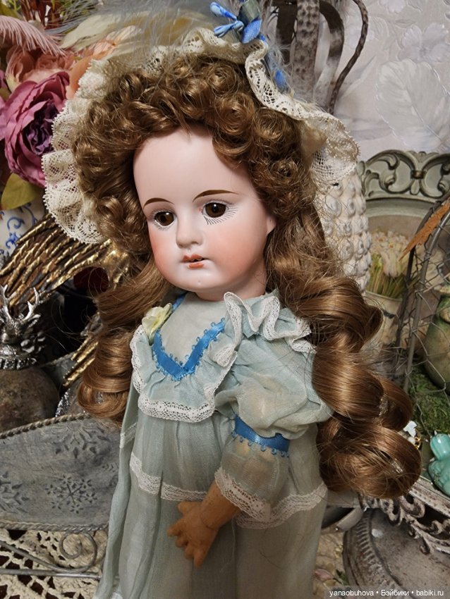 Антикварная куколка, предположительно Сонненберг , 32 см (фото 2)