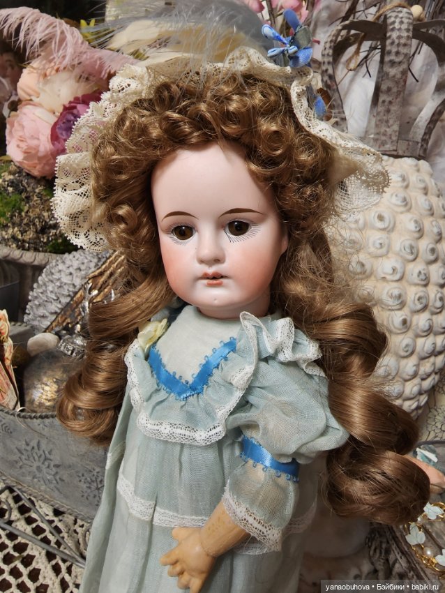 Антикварная куколка, предположительно Сонненберг , 32 см (фото 7)