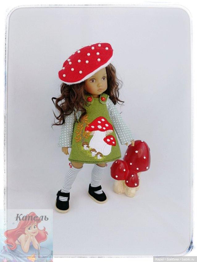 Комплект одежды "ВЕСЕЛЫЕ МУХОМОРЧИКИ" для Бонека / Boneka,Dianna Effner (фото 6)
