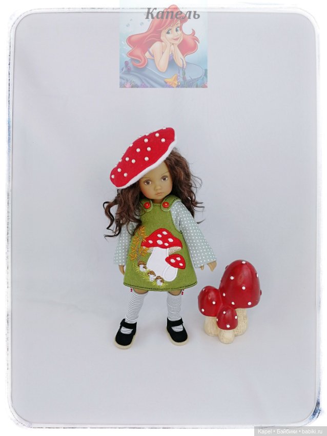 Комплект одежды "ВЕСЕЛЫЕ МУХОМОРЧИКИ" для Бонека / Boneka,Dianna Effner