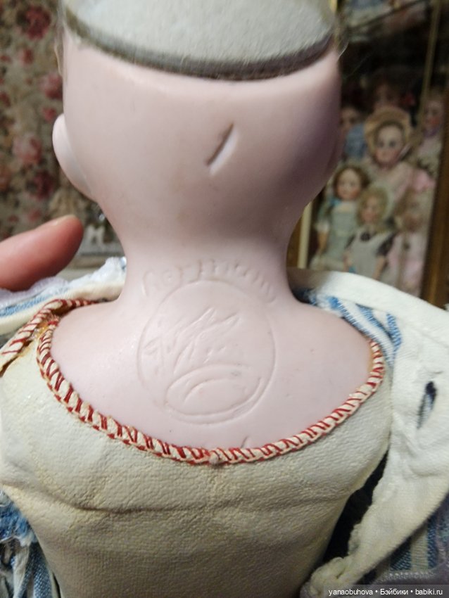 Антикварная куколка Отто Дрессель 32 см