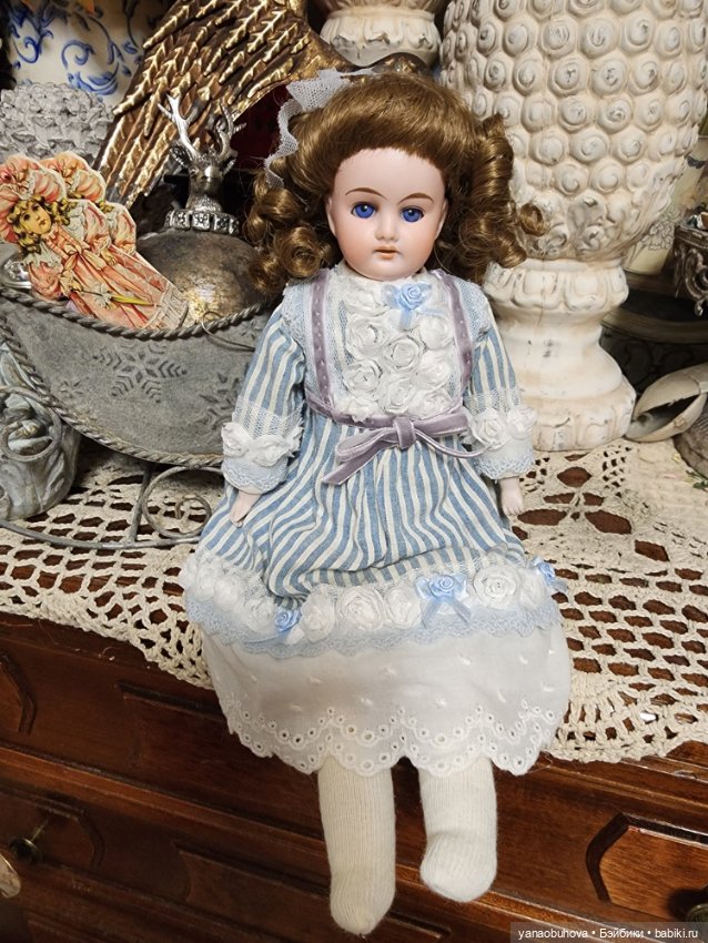 Антикварная куколка Отто Дрессель 32 см (фото 10)