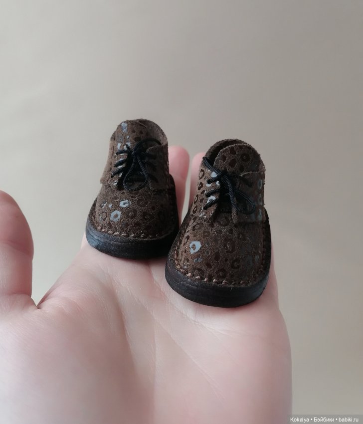 Замшевые ботиночки — Обувь для кукол (фото 4)