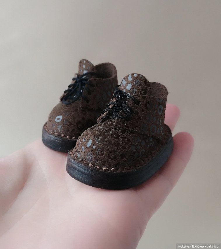 Замшевые ботиночки — Обувь для кукол (фото 5)