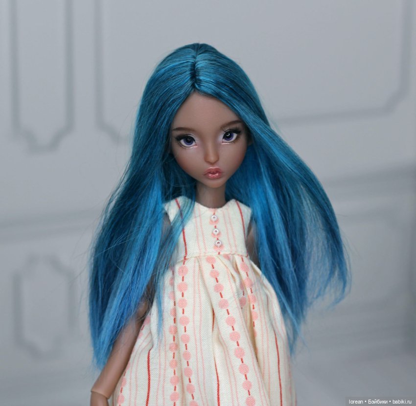 Парик из Альпаки сури для LillyCat chibi Lana (фото 4)